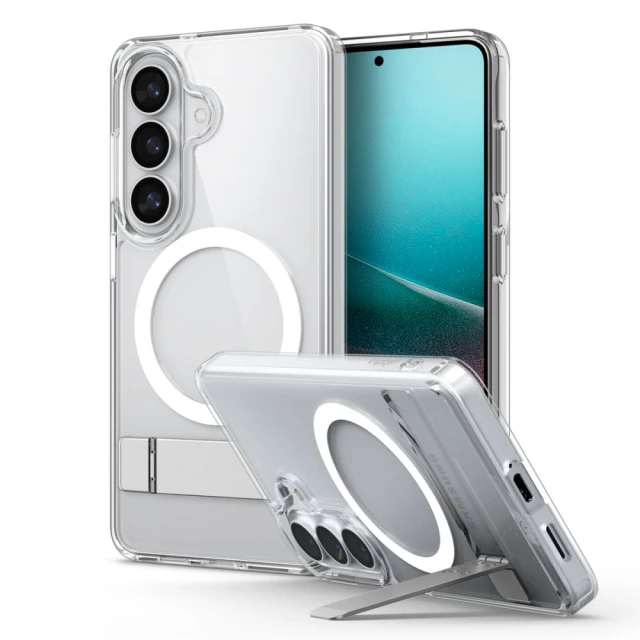 Чохол Spigen Ultra Hybrid S Mag для Samsung Galaxy S26 прозоро-білий with MagSafe (ACS11061)