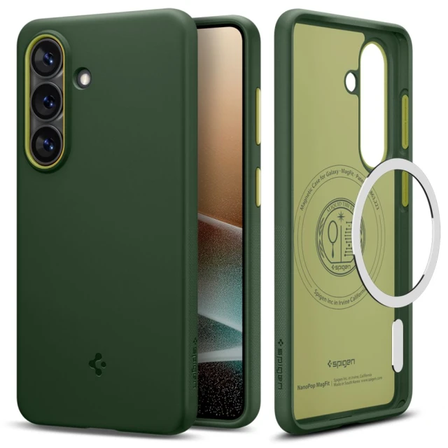 Чохол Spigen Nano Pop Mag для Samsung Galaxy S26 Avo Green with MagSafe (ACS11067)