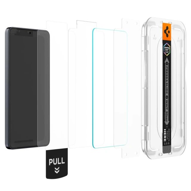 Захисне скло Spigen Glas.tR EZ Fit Pro AC Anti Reflection для Samsung Galaxy S26 прозоре (2 pack) (AGL11092)