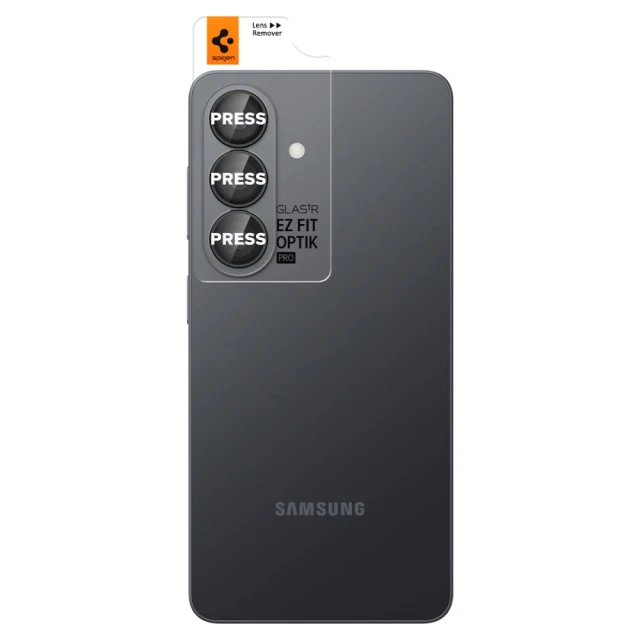 Захисне скло для камери Spigen Optik Pro HD Glas.tR EZ Fit Camera Protector для Samsung Galaxy S26 Black (2 pack) (AGL11099)