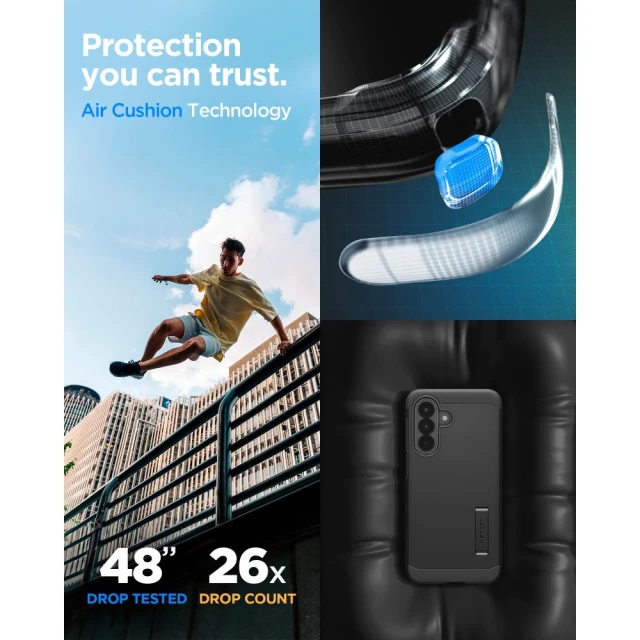 Чехол Spigen Tough Armor для Samsung Galaxy A57 5G Black (ACS11125)