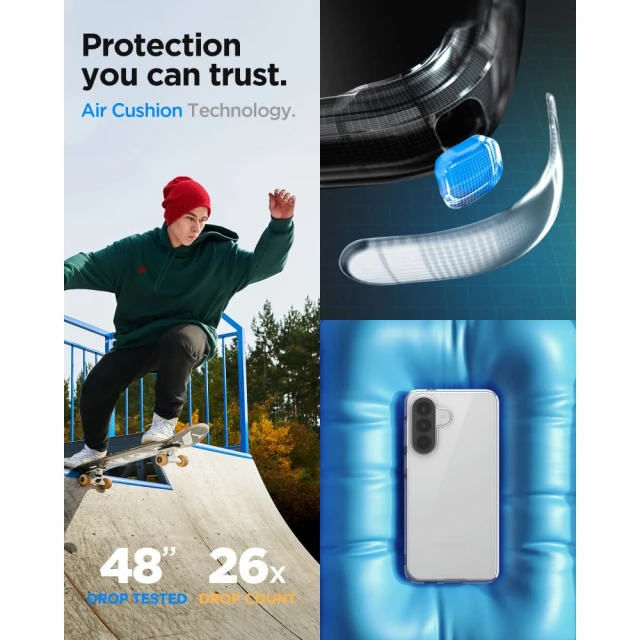 Чохол Spigen Liquid Crystal для Samsung Galaxy A57 5G Crystal Clear (ACS11127)