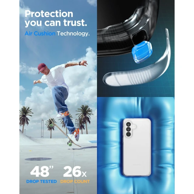 Чехол Spigen Ultra Hybrid для Samsung Galaxy A37 5G Crystal Clear (ACS11133)