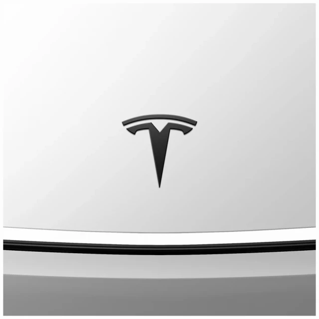 Защита Spigen Front Emblem Logo для Tesla Model Y (Juniper) Black (ACP11155)