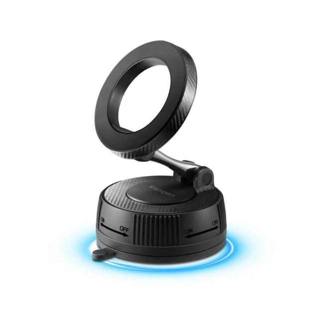 Автотримач Spigen MFT36 Vacuumlock Magnetic Dashboard Car Mount Black with MagSafe (ACP11172)
