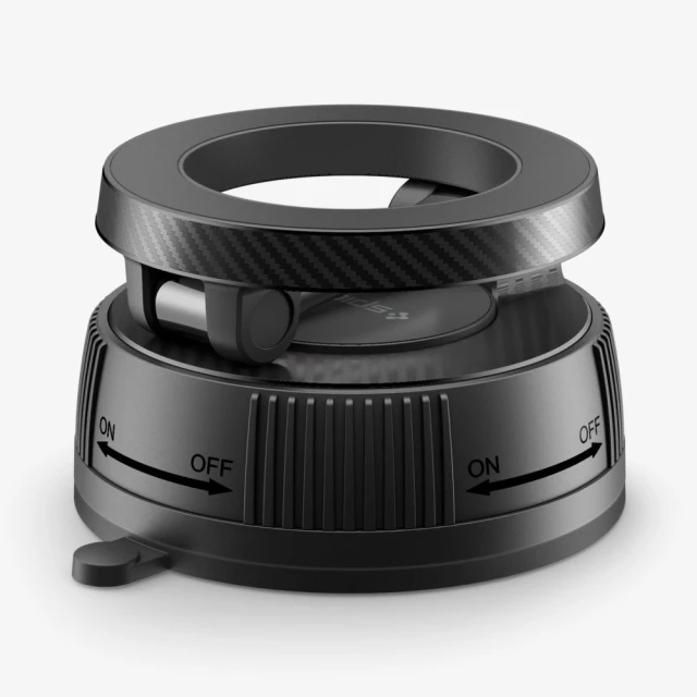 Автотримач Spigen MFT36 Vacuumlock Magnetic Dashboard Car Mount Black with MagSafe (ACP11172)