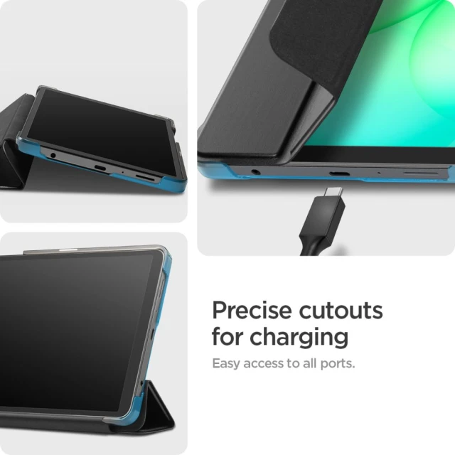 Чохол Spigen Smart Fold для Galaxy Tab A11 8.7 X133 / X135 Matte Black (ACS11175)