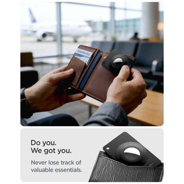 Чохол Spigen Airfit 2 для Apple AirTag 1 / 2 Black (2 pack) (ACS11199)