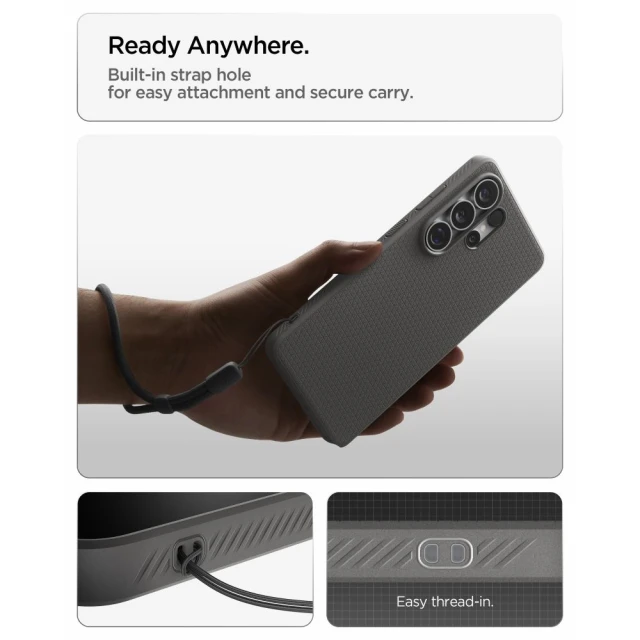 Чохол Spigen Liquid Air для Samsung Galaxy S26 Ultra Marble Grey (ACS11205)