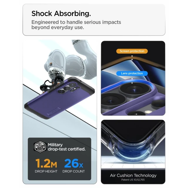 Чехол Spigen Tough Armor Mag для Samsung Galaxy S26 Ultra Ash Violet with MagSafe (ACS11209)