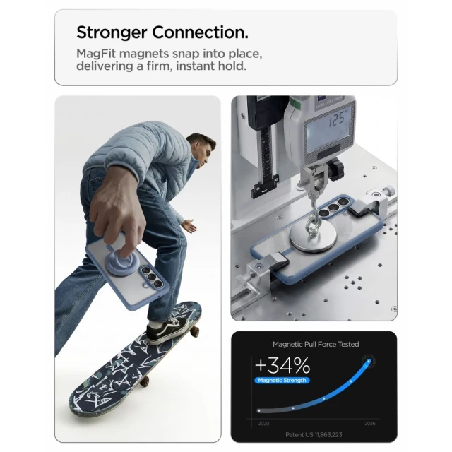Чохол Spigen Ultra Hybrid Mag для Samsung Galaxy S26 Plus Light Blue with MagSafe (ACS11213)