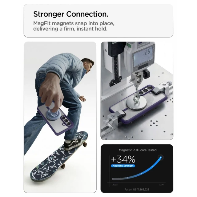 Чохол Spigen Ultra Hybrid Mag для Samsung Galaxy S26 Deep Purple with MagSafe (ACS11220)