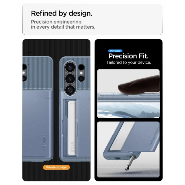 Чохол Spigen Slim Armor CS для Samsung Galaxy S26 Ultra синій (ACS11225)