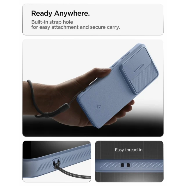 Чохол Spigen Optik Armor для Samsung Galaxy S26 Ultra Light Blue (ACS11226)