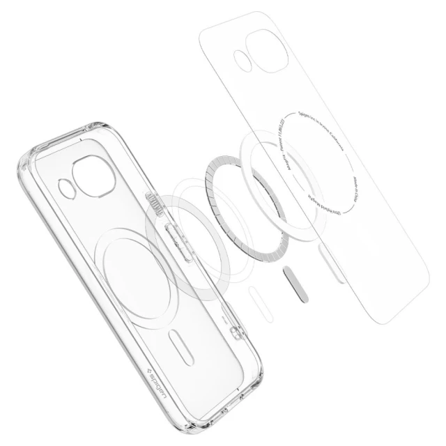 Чохол Spigen Ultra Hybrid Mag для Google Pixel 10a Clear-White with MagSafe (ACS11276)