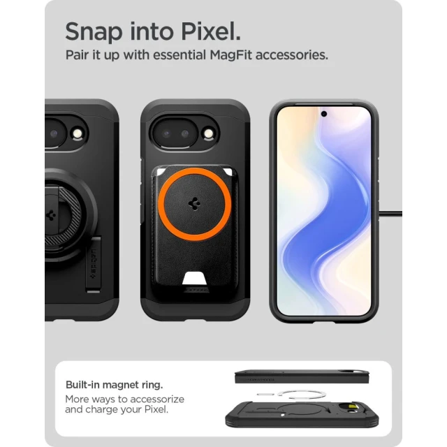 Чохол Spigen Tough Armor Mag для Google Pixel 10a Black with MagSafe (ACS11280)