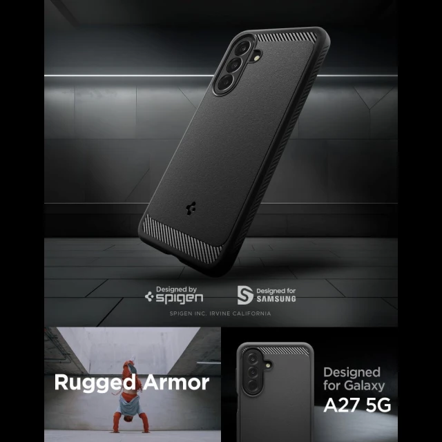 Чохол Spigen Rugged Armor для Samsung Galaxy A27 5G Matte Black (ACS11312)