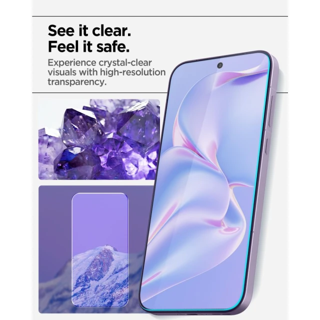 Захисне скло Spigen ALM Glas.TR Slim AC для OnePlus 15 Clear (2 pack) (AGL11333)