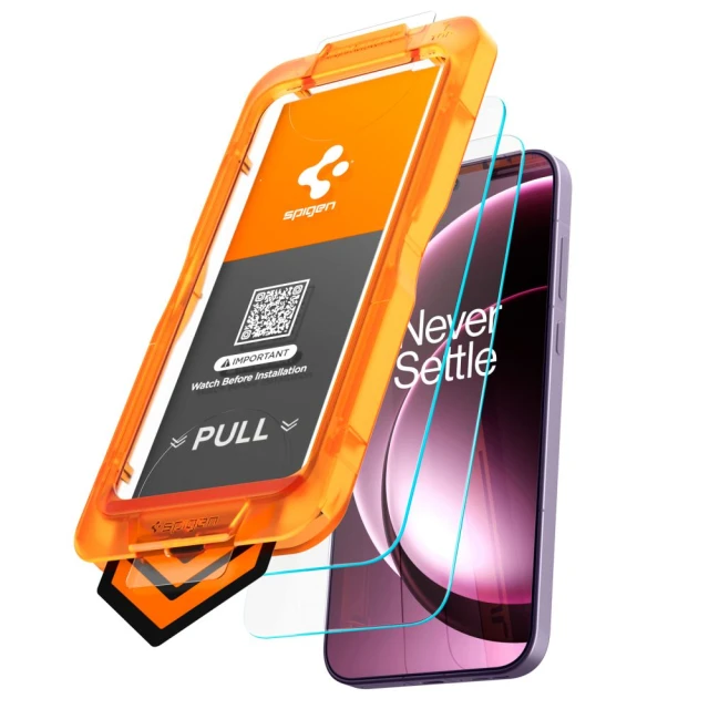 Захисне скло Spigen ALM Glas.TR Slim AC для OnePlus 15 Clear (2 pack) (AGL11333)