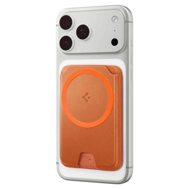 Чохол Spigen Valentinus MagFit Plus Universal Magnetic Card Holder Metallic Orange with MagSafe (AFA11340)
