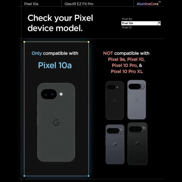 Защитное стекло Spigen Glas.tR EZ Fit Pro AC для Google Pixel 10a Clear (2 pack) (AGL11364)