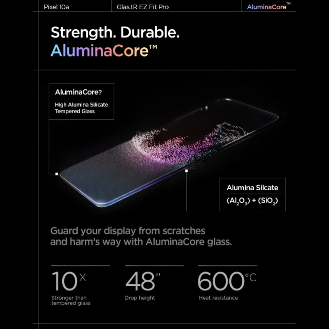 Защитное стекло Spigen Glas.tR EZ Fit Pro AC для Google Pixel 10a Clear (2 pack) (AGL11364)