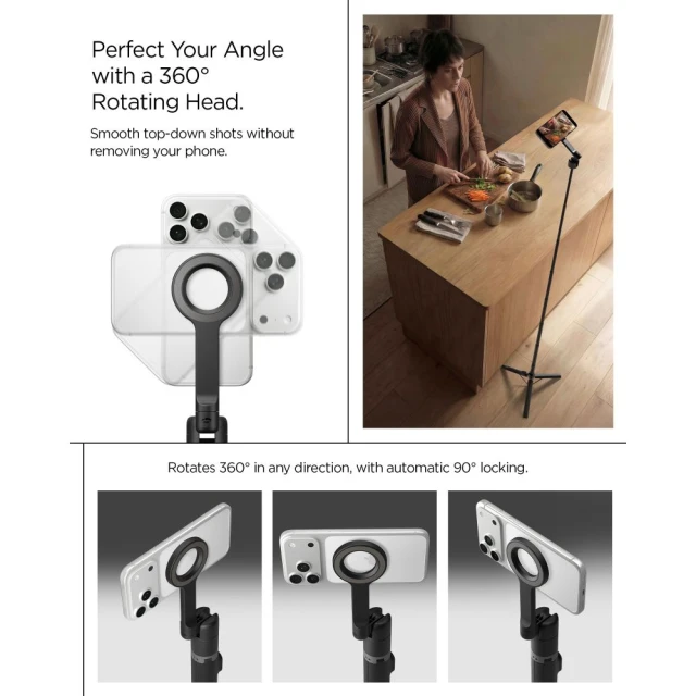 Штатив Spigen S582W Bluetooth Selfie Stick Tripod Black (AMP11372)