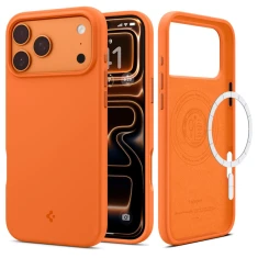 Чохол Spigen Silicone Fit Mag для iPhone 17 Pro Cosmic Orange with MagSafe (ACS11379)