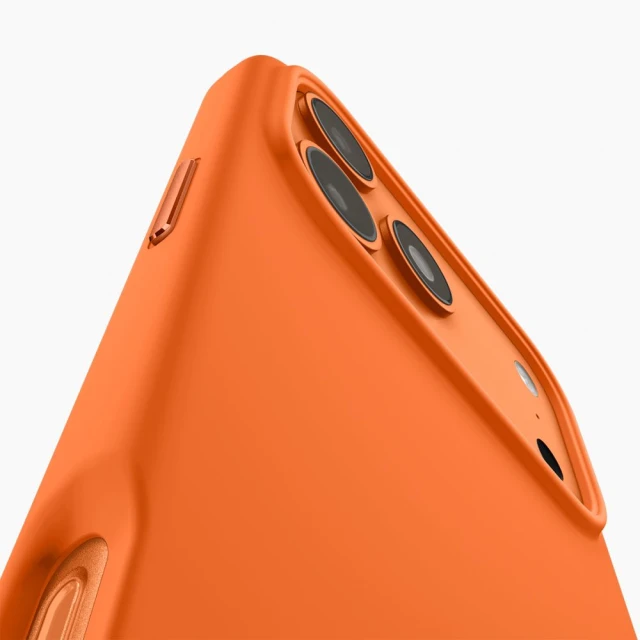 Чохол Spigen Silicone Fit Mag для iPhone 17 Pro Cosmic Orange with MagSafe (ACS11379)