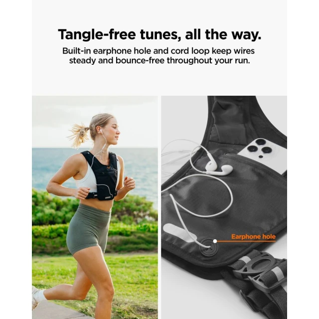 Жилет для бігу Spigen A720 Dynamic Shield Running Vest (L-XL) Black (AMP11390)
