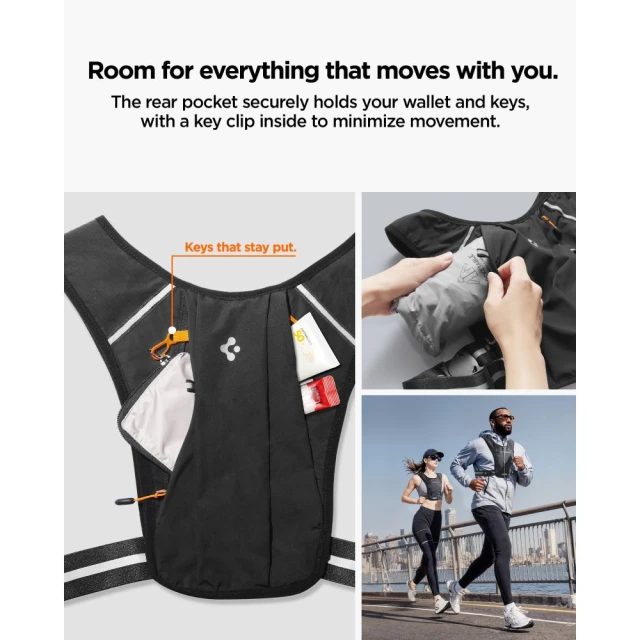 Жилет для бігу Spigen A720 Dynamic Shield Running Vest (L-XL) Black (AMP11390)