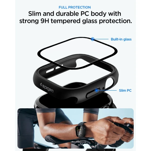 Чохол Spigen Thin Fit 360 для Apple Watch Series 11/10 46 mm Black (ACS11409)