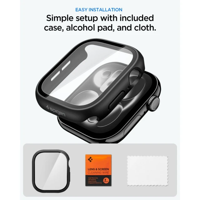Чохол Spigen Thin Fit 360 для Apple Watch Series 11/10 42 mm Black (ACS11410)