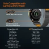 Ремінець Spigen Athlex Air для Garmin Quickfit 22 mm Black/Orange (AMP11426)