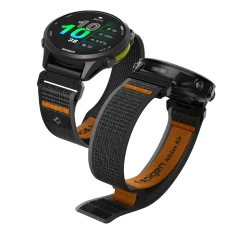 Ремешок Spigen Athlex Air для Garmin Quickfit 22 mm Black/Orange (AMP11426)