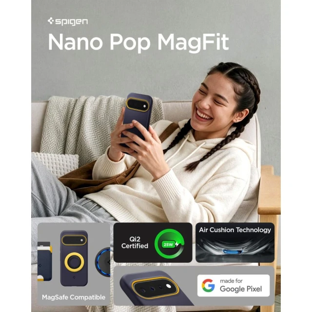 Чохол Spigen Nano Pop Mag для Google Pixel 11 Navy (ACS11444)