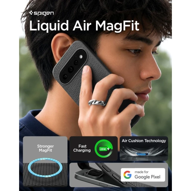 Чохол Spigen Liquid Air Mag для Google Pixel 11 Pro XL Black (ACS11449)