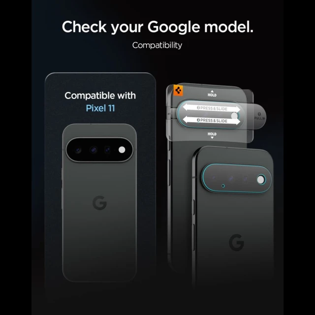 Защитное стекло для камеры Spigen Optik Pro Glas.tR EZ Fit (2 pack) для Google Pixel 11 Clear (AGL11479)