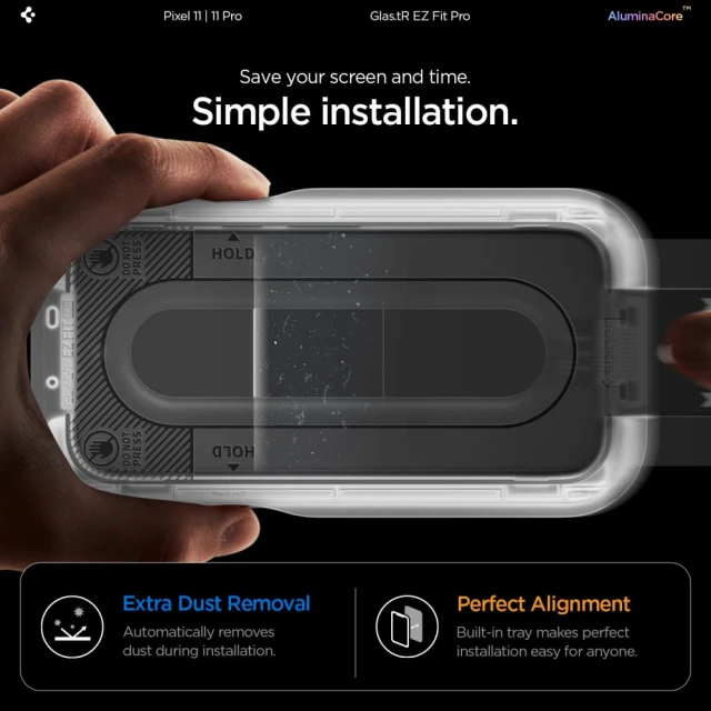 Захисне скло Spigen Glas.tR EZ Fit Pro AC для Google Pixel 11 | Pixel 11 Pro Clear (2 pack) (AGL11480)