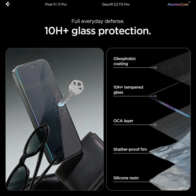 Захисне скло Spigen Glas.tR EZ Fit Pro AC для Google Pixel 11 | Pixel 11 Pro Clear (2 pack) (AGL11480)