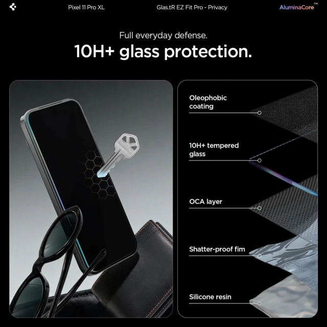 Захисне скло Spigen Glas.tR EZ Fit Pro AC для Google Pixel 9 Pro XL Clear (2 pack) (AGL11486)