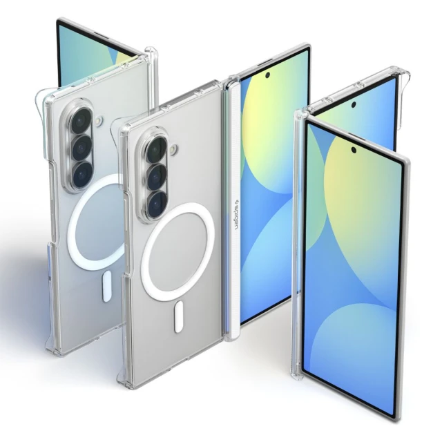 Чохол Spigen AirSkin Zero для Samsung Galaxy Fold 8 Ultra Clear/White (ACS11495)