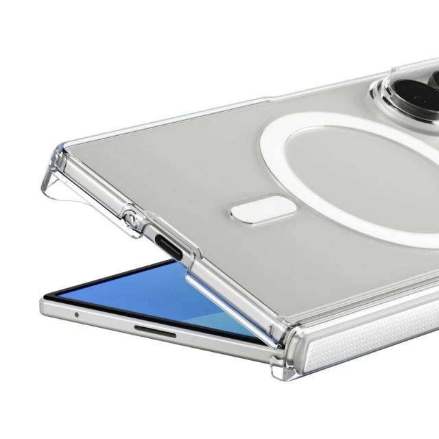 Чохол Spigen AirSkin Zero для Samsung Galaxy Fold 8 Ultra Clear/White (ACS11495)