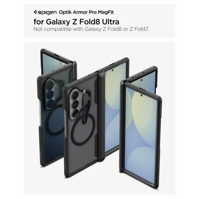 Чохол Spigen Optik Armor Pro для Samsung Galaxy Fold 8 Ultra Black (ACS11500)