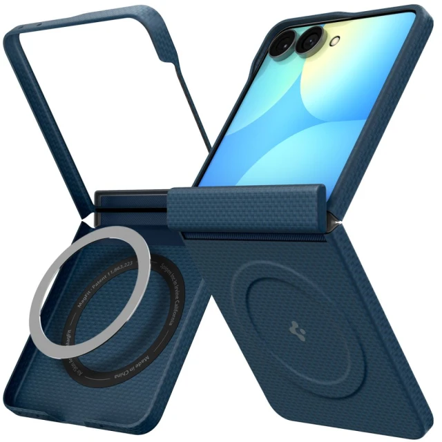 Чохол Spigen AirSkin Aramid для Samsung Galaxy Flip 8 Navy (ACS11514)