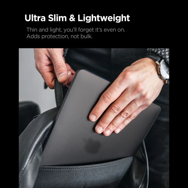 Чехол Spigen AirSkin для MacBook Pro 16 M1-M5/M5 Pro/M5 Pro Max 2021-2026 Black (ACS11527)
