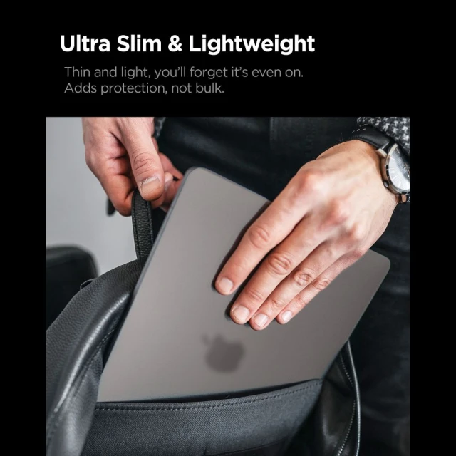 Чохол Spigen AirSkin для MacBook Pro 14 M1-M5 Pro/M5 Pro Max 2021-2026 Black (ACS11529)