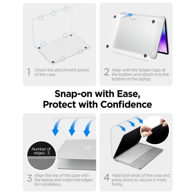 Чехол Spigen AirSkin для MacBook Neo 13 2026 Frost Citrus (ACS11544)