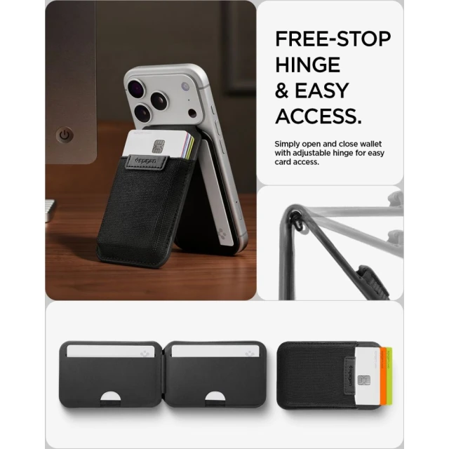 Чохол Spigen Slim Fold Tripod Wallet Black (AFA11591)