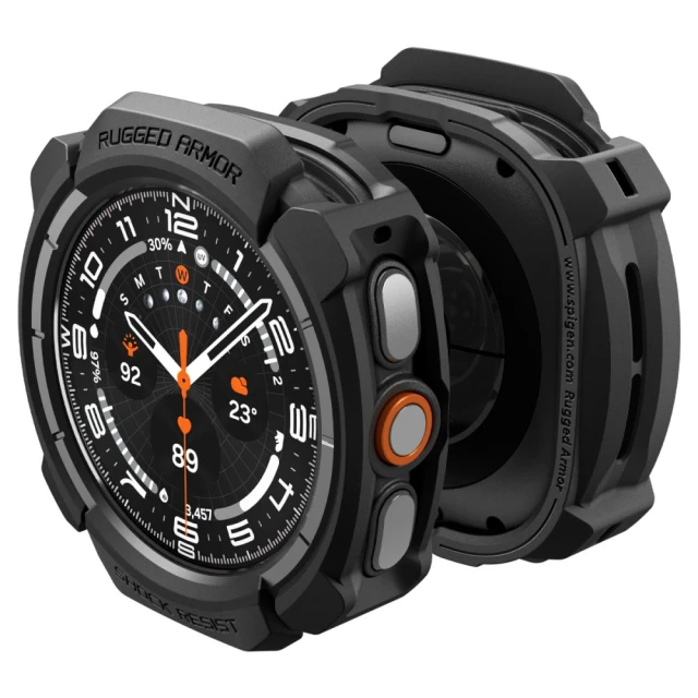 Чохол Spigen Rugged Armor для Samsung Galaxy Watch Ultra 2 47mm Black (ACS11611)